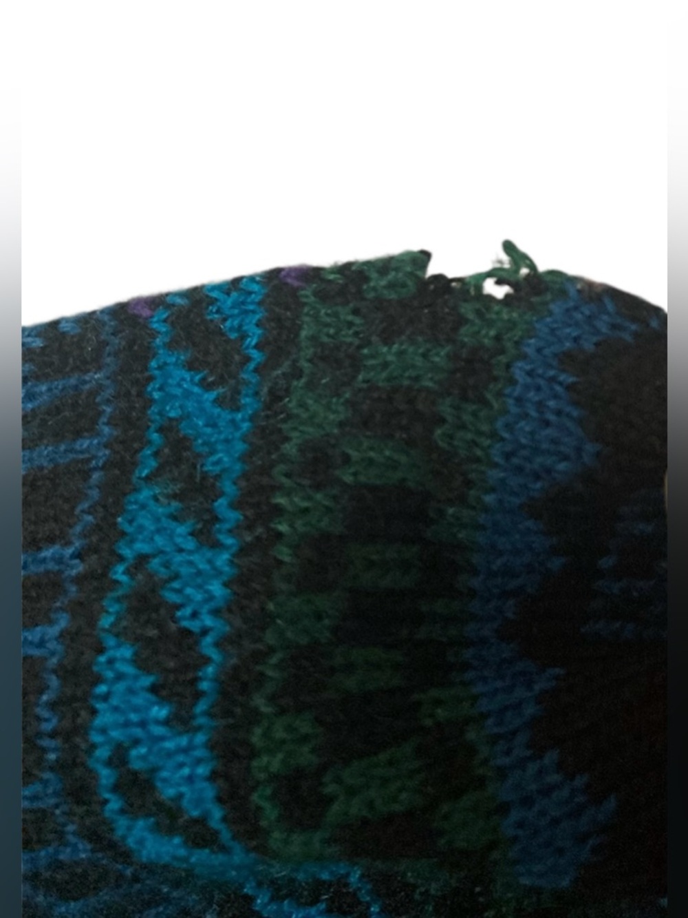 H&M Skull All Over Pattern Unisex Multi Colored Thin Acrylic Knit Fashion Scarf - Picture 7 of 13